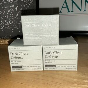 Lot Of 3 Lumin Dark Circle Defense, 1 oz (30 ml) Gel Anti-Cernes Balm New In Box